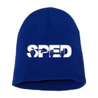 Sped Sign Language Gift Special Education Teacher Great Gift Short Acrylic Beanie