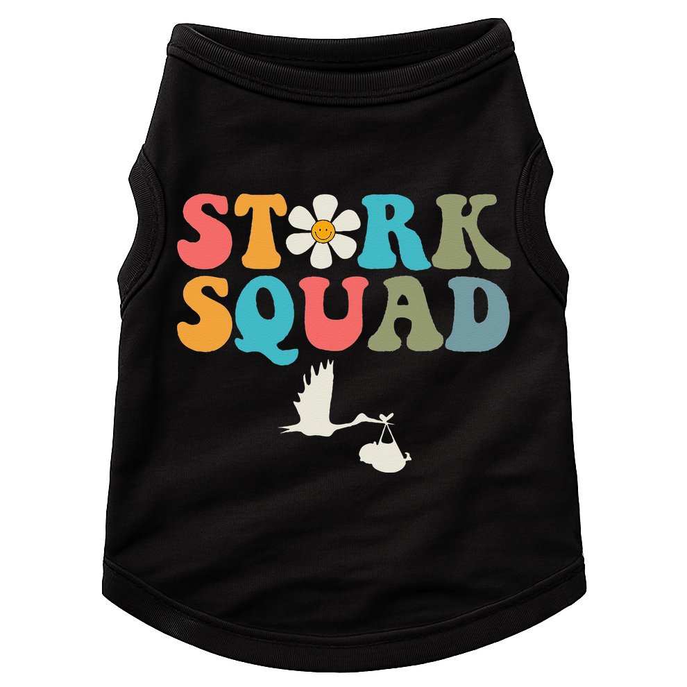 Stork Squad Labor & Delivery Nurse L&D Mother Baby Doggie Tank