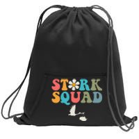 Stork Squad Labor & Delivery Nurse L&D Mother Baby Sweatshirt Cinch Pack Bag