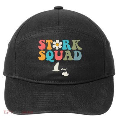 Stork Squad Labor & Delivery Nurse L&D Mother Baby 7-Panel Snapback Hat