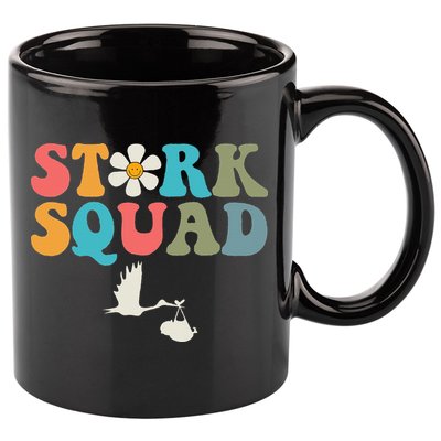 Stork Squad Labor & Delivery Nurse L&D Mother Baby 11oz C Handle Ceramic Mug