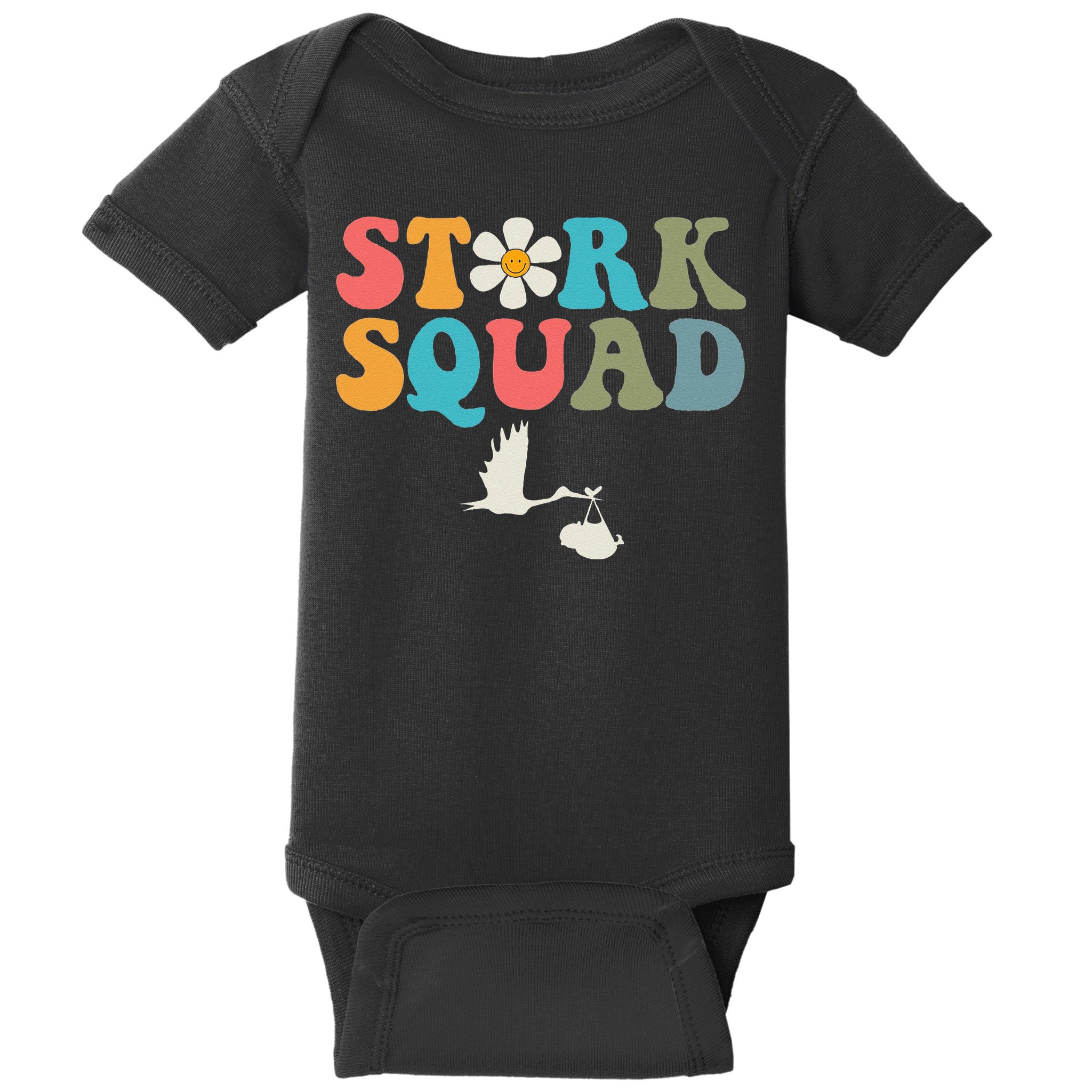 Stork Squad Labor & Delivery Nurse L&D Mother Baby Baby Bodysuit