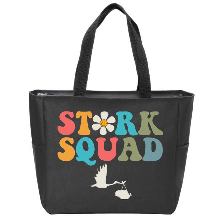 Stork Squad Labor & Delivery Nurse L&D Mother Baby Zip Tote Bag