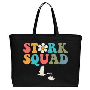 Stork Squad Labor & Delivery Nurse L&D Mother Baby Cotton Canvas Jumbo Tote