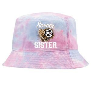 Soccer Sister Leopard Funny Soccer Sister Mother's Day Tie-Dyed Bucket Hat