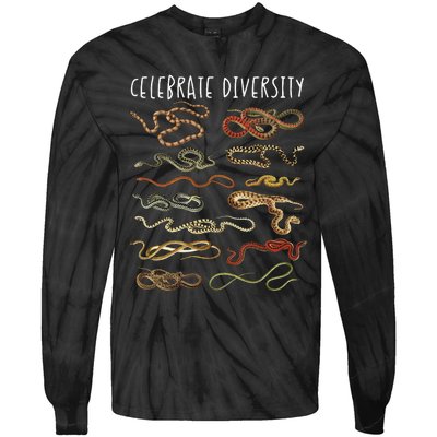 Snake Snake Lover Types Of Snakes Snakes Tie-Dye Long Sleeve Shirt