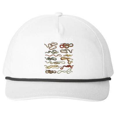 Snake  Snake Lover Types Of Snakes Snakes Snapback Five-Panel Rope Hat