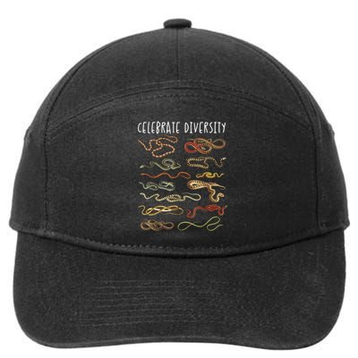 Snake  Snake Lover Types Of Snakes Snakes 7-Panel Snapback Hat