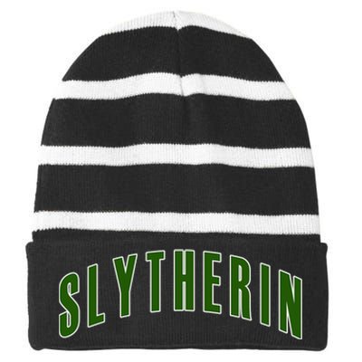 Slytherin Striped Beanie with Solid Band