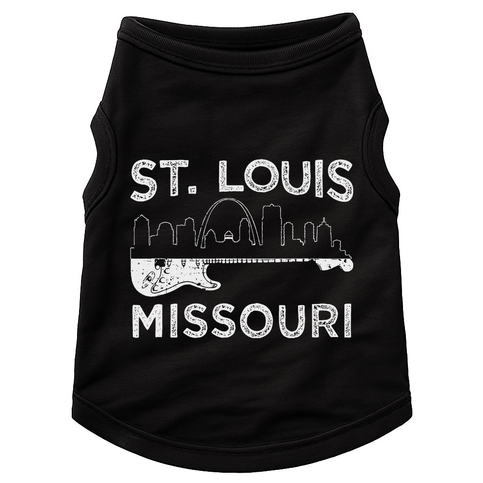 Souvenir St Louis Guitar Music Missouri St. Louis Doggie Tank