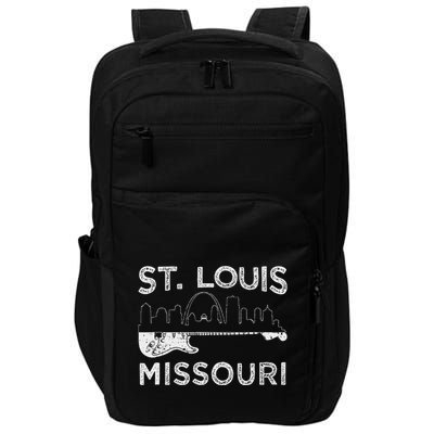Souvenir St Louis Guitar Music Missouri St. Louis Impact Tech Backpack