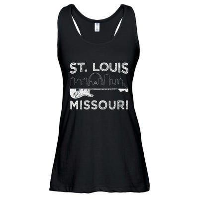 Souvenir St Louis Guitar Music Missouri St. Louis Ladies Essential Flowy Tank