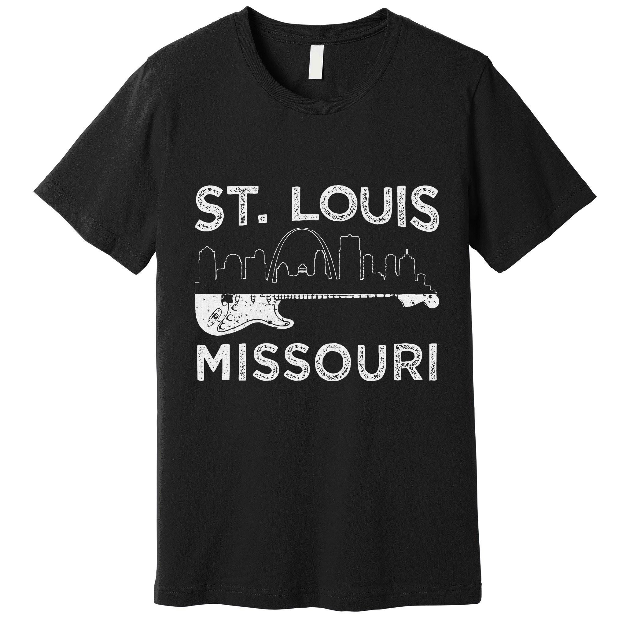 Souvenir St Louis Guitar Music Missouri St. Louis Premium T-Shirt