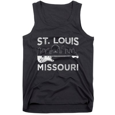 Souvenir St Louis Guitar Music Missouri St. Louis Tank Top