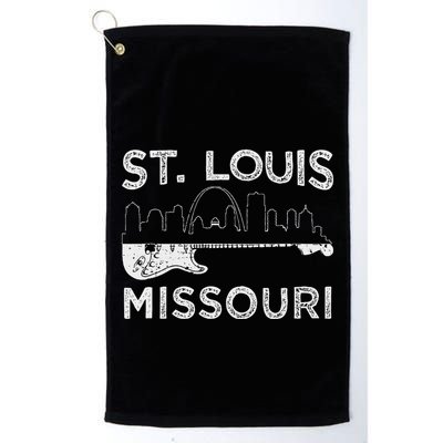 Souvenir St Louis Guitar Music Missouri St. Louis Golf Towel