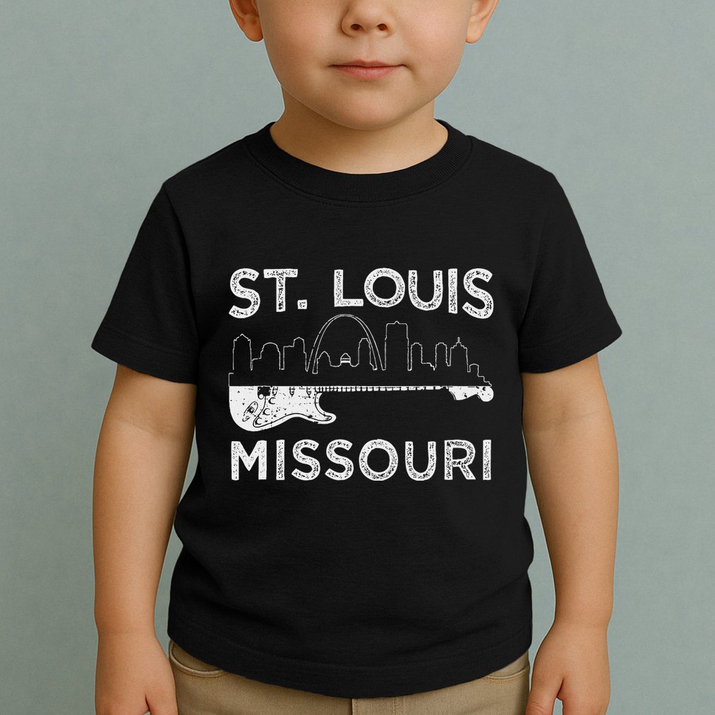 Souvenir St Louis Guitar Music Missouri St. Louis Toddler T-Shirt