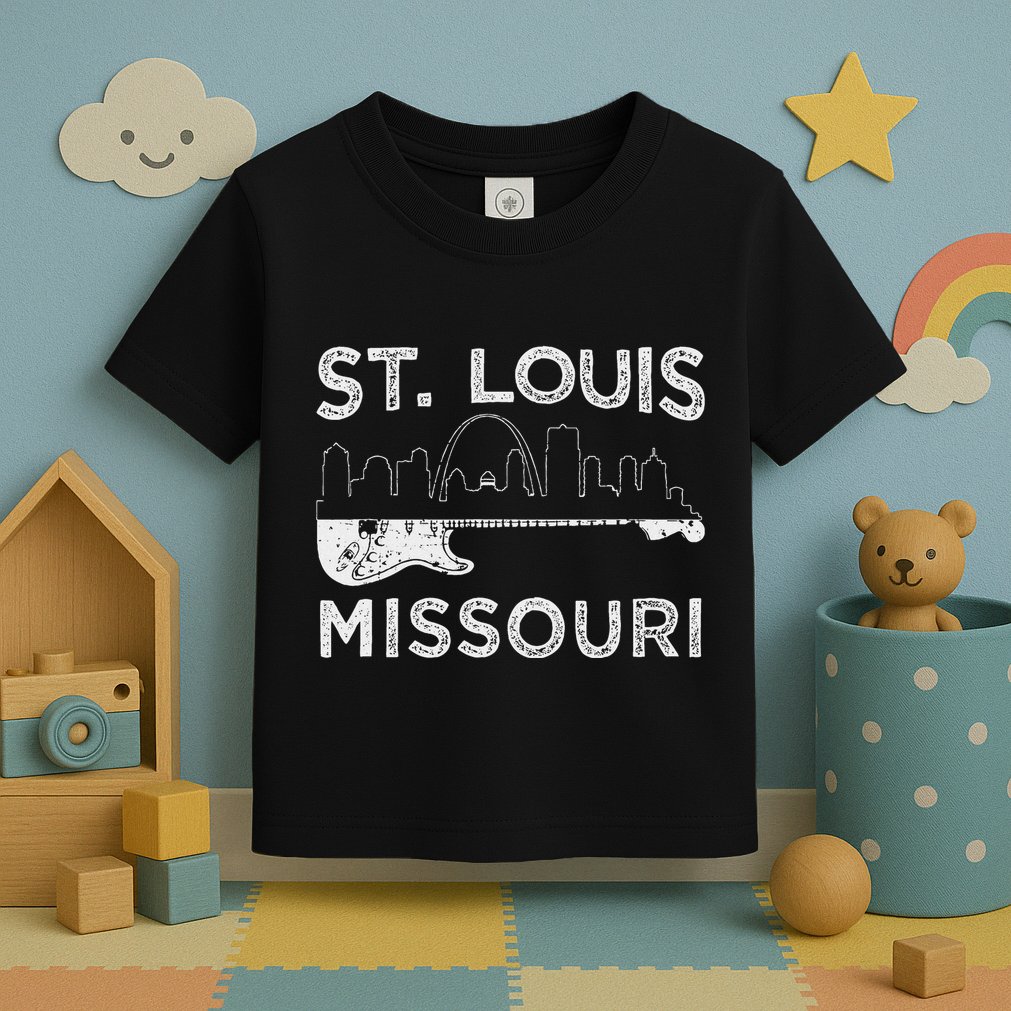Souvenir St Louis Guitar Music Missouri St. Louis Toddler T-Shirt