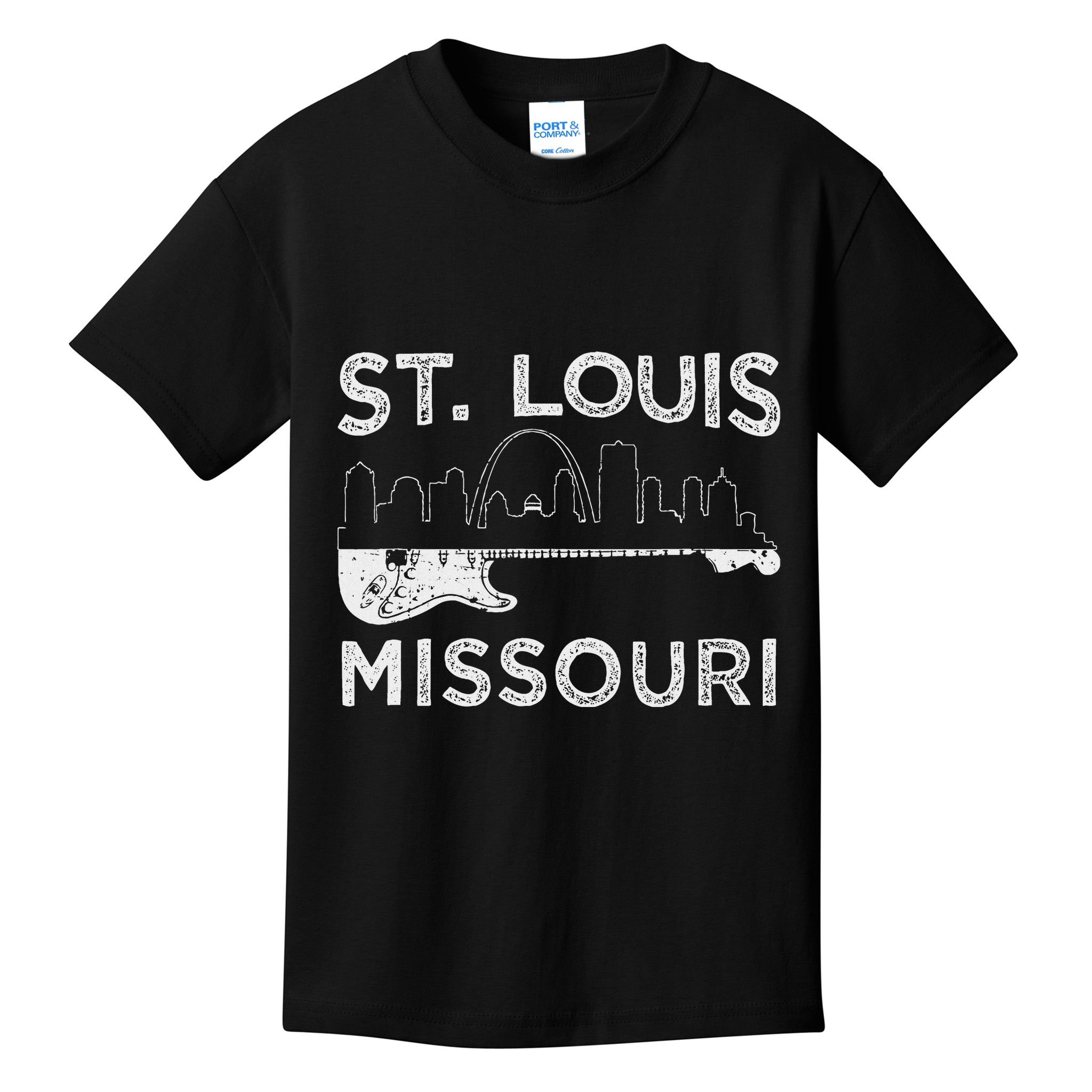 Souvenir St Louis Guitar Music Missouri St. Louis Kids T-Shirt