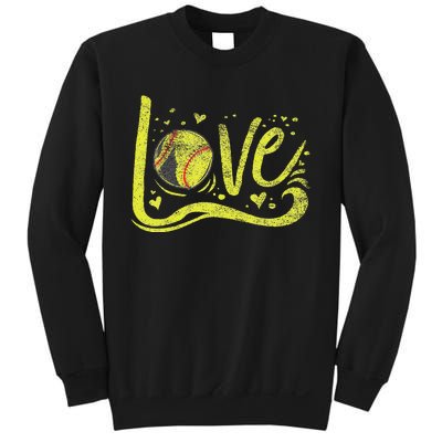 Softball  Softball Lover Softball Mom Sweatshirt