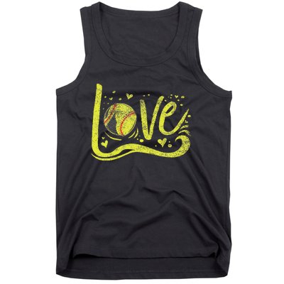 Softball  Softball Lover Softball Mom Tank Top