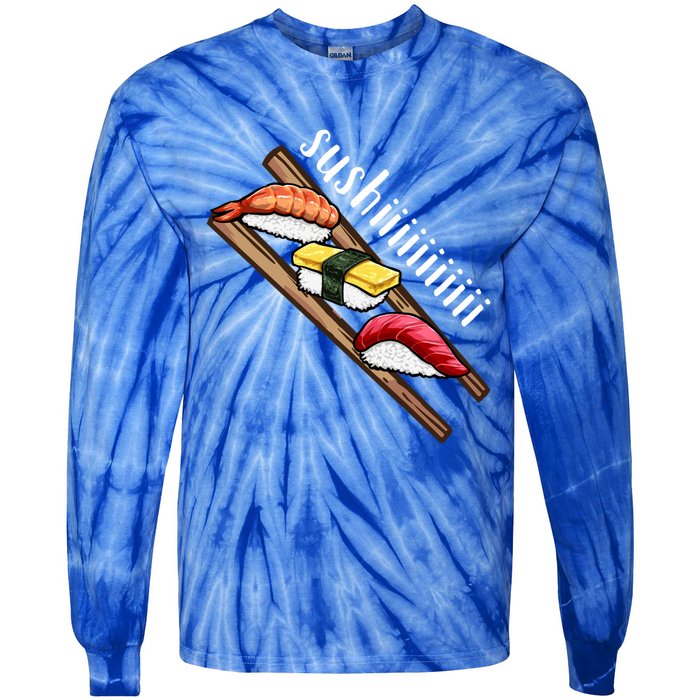 Sushi Sushi Lover Gift Tie-Dye Long Sleeve Shirt