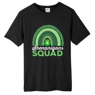 Shenanigans Squad  Leopard Pattern Funny St Patricks Day Tall Fusion ChromaSoft Performance T-Shirt