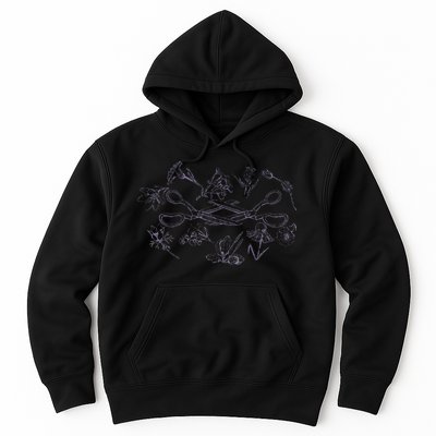 Subtle Sapphic Lesbian Wildflower Lgbtq Pride Month Hoodie