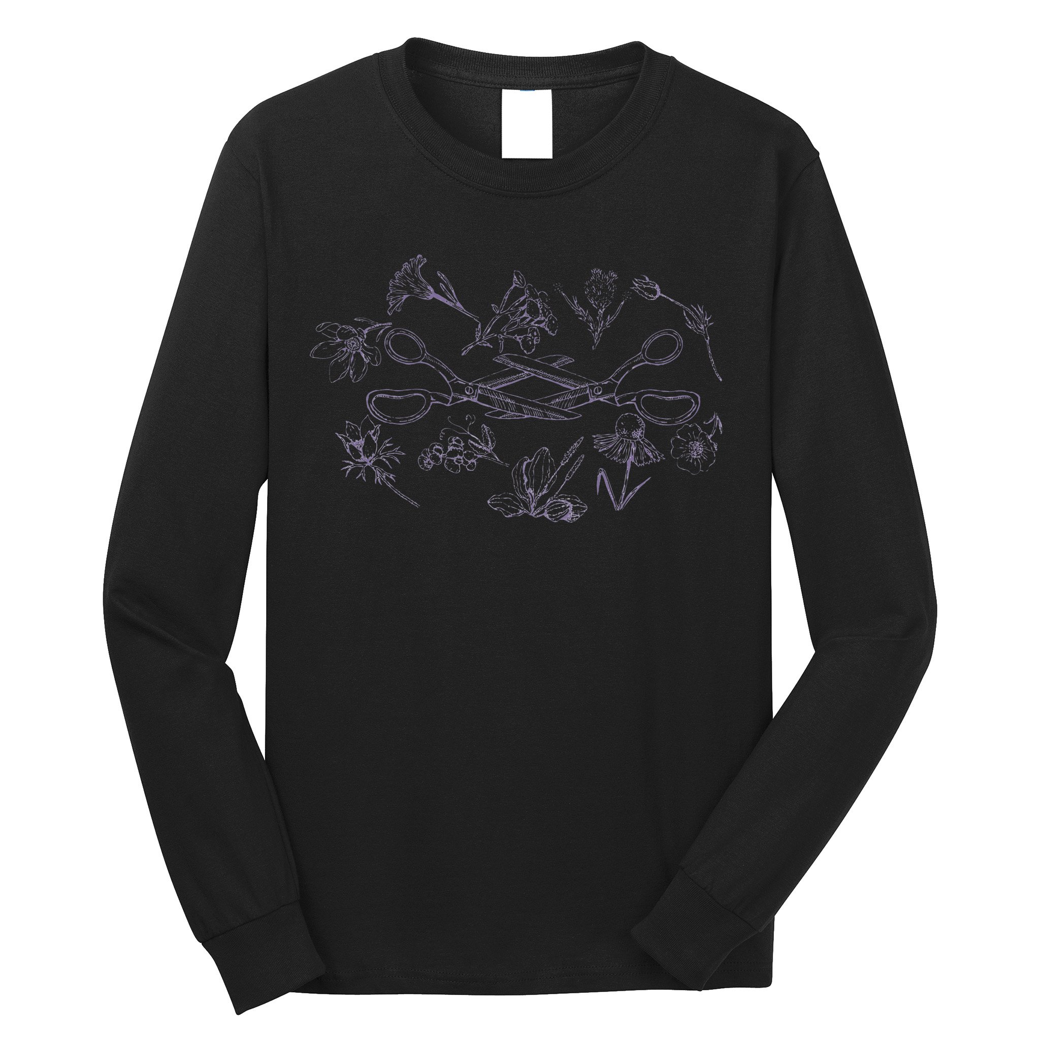 Subtle Sapphic Lesbian Wildflower Lgbtq Pride Month Long Sleeve Shirt