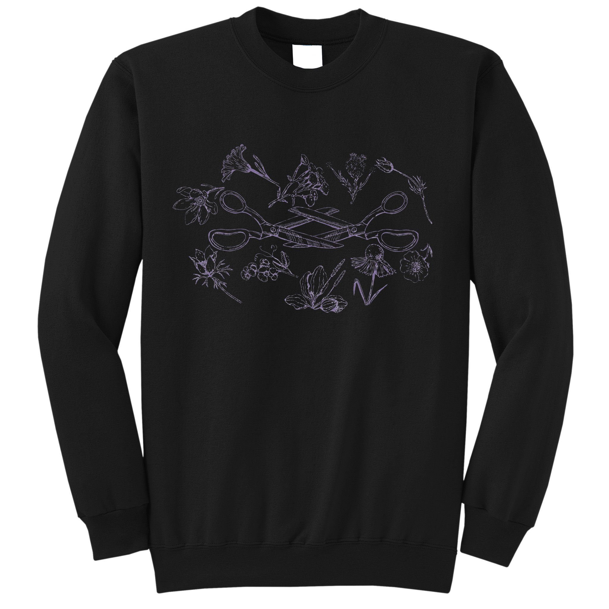 Subtle Sapphic Lesbian Wildflower Lgbtq Pride Month Sweatshirt
