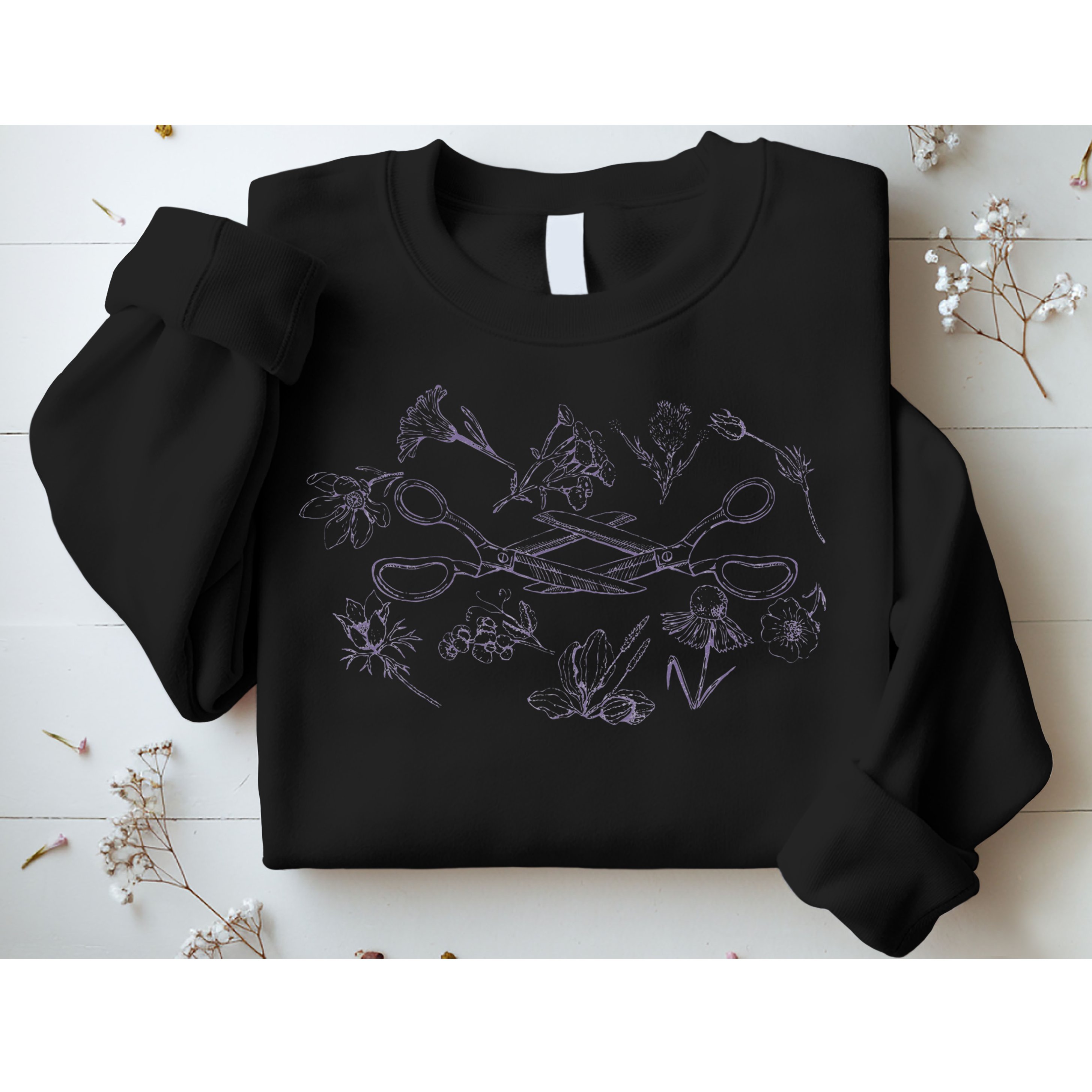 Subtle Sapphic Lesbian Wildflower Lgbtq Pride Month Sweatshirt