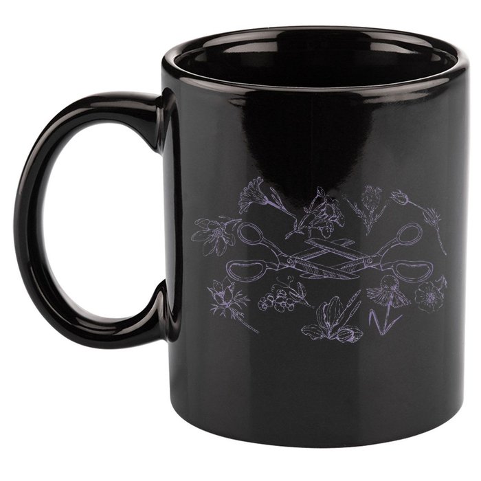 Subtle Sapphic Lesbian Wildflower Lgbtq Pride Month 11oz C Handle Ceramic Mug