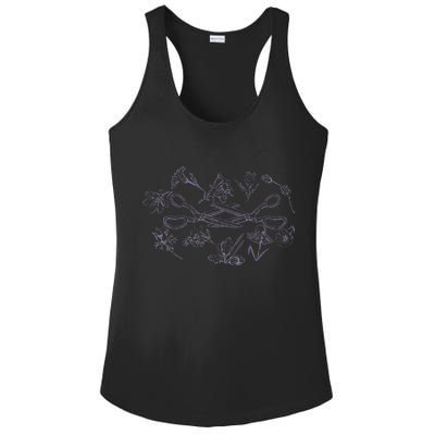 Subtle Sapphic Lesbian Wildflower Lgbtq Pride Month Ladies PosiCharge Competitor Racerback Tank