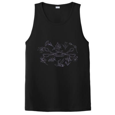 Subtle Sapphic Lesbian Wildflower Lgbtq Pride Month PosiCharge Competitor Tank