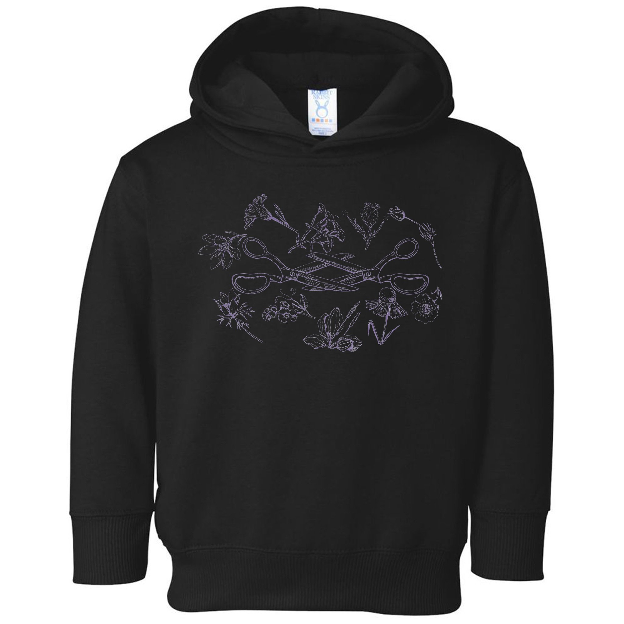 Subtle Sapphic Lesbian Wildflower Lgbtq Pride Month Toddler Hoodie