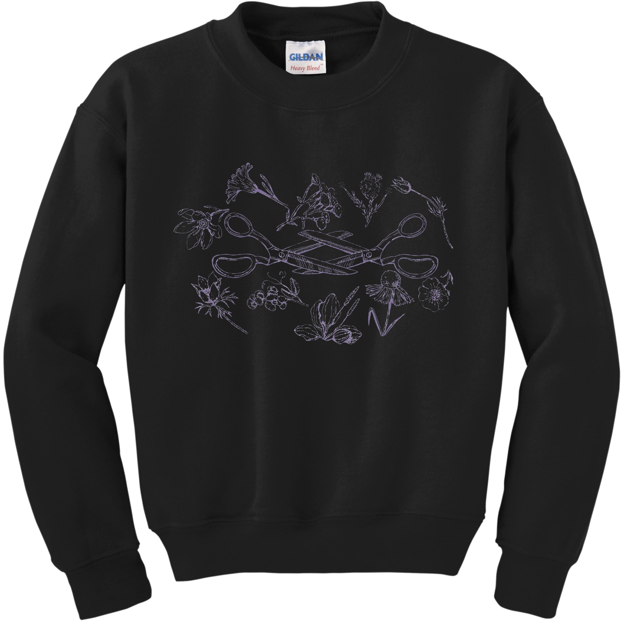 Subtle Sapphic Lesbian Wildflower Lgbtq Pride Month Kids Sweatshirt