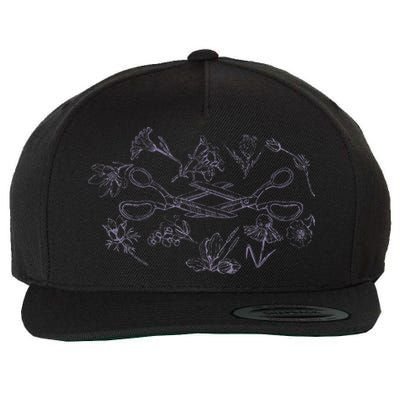 Subtle Sapphic Lesbian Wildflower Lgbtq Pride Month Wool Snapback Cap