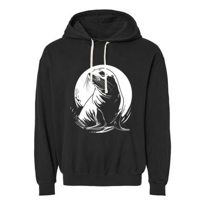Seal Sea Lion Zookeeper Animal Gift Garment-Dyed Fleece Hoodie
