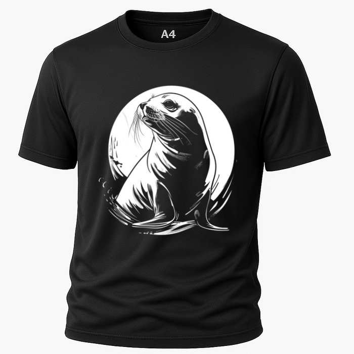 Seal Sea Lion Zookeeper Animal Gift Cooling Performance Crew T-Shirt