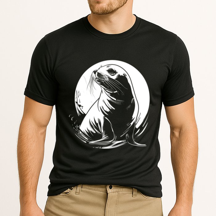 Seal Sea Lion Zookeeper Animal Gift Cooling Performance Crew T-Shirt
