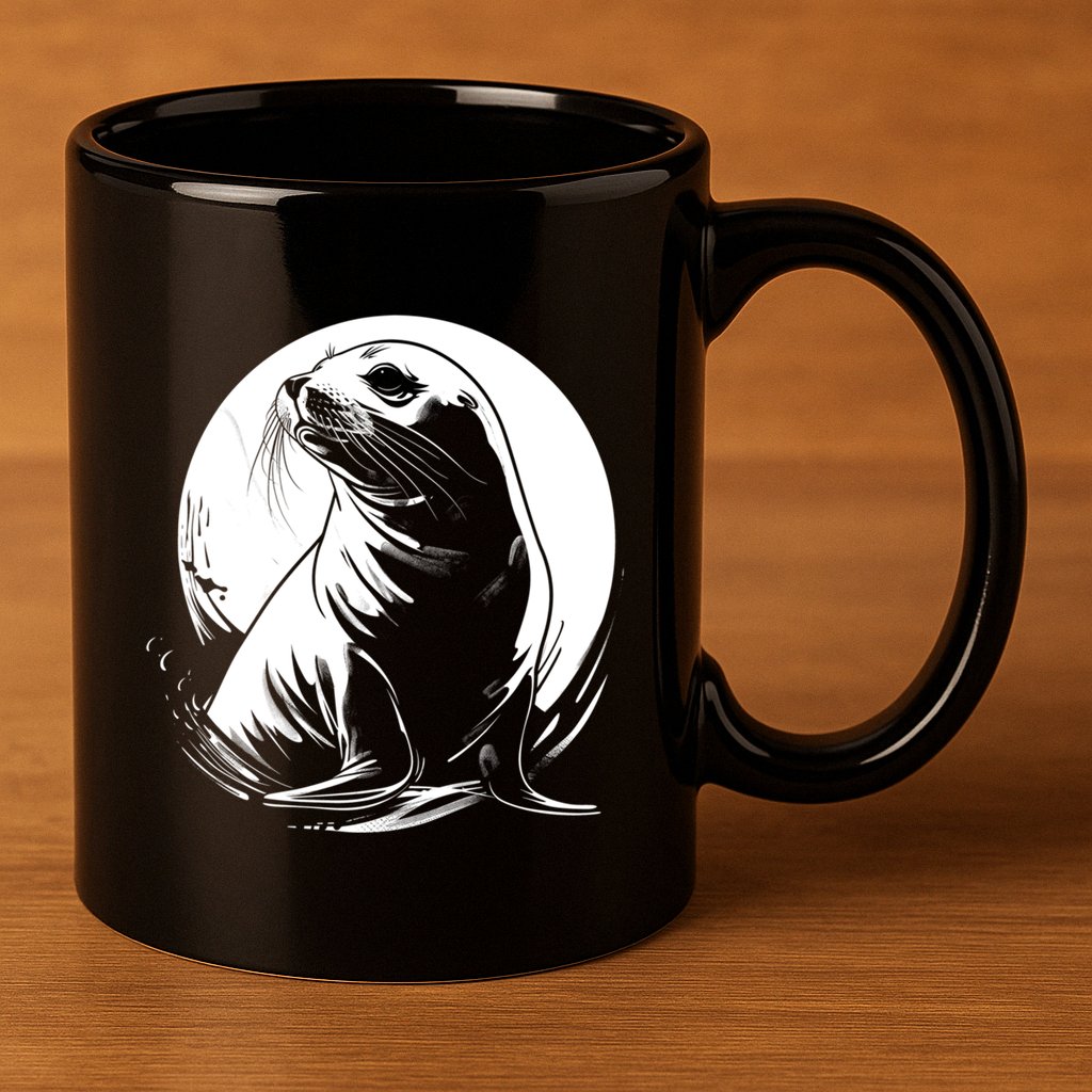 Seal Sea Lion Zookeeper Animal Gift 11oz C Handle Ceramic Mug