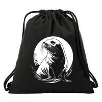Seal Sea Lion Zookeeper Animal Gift Drawstring Bag