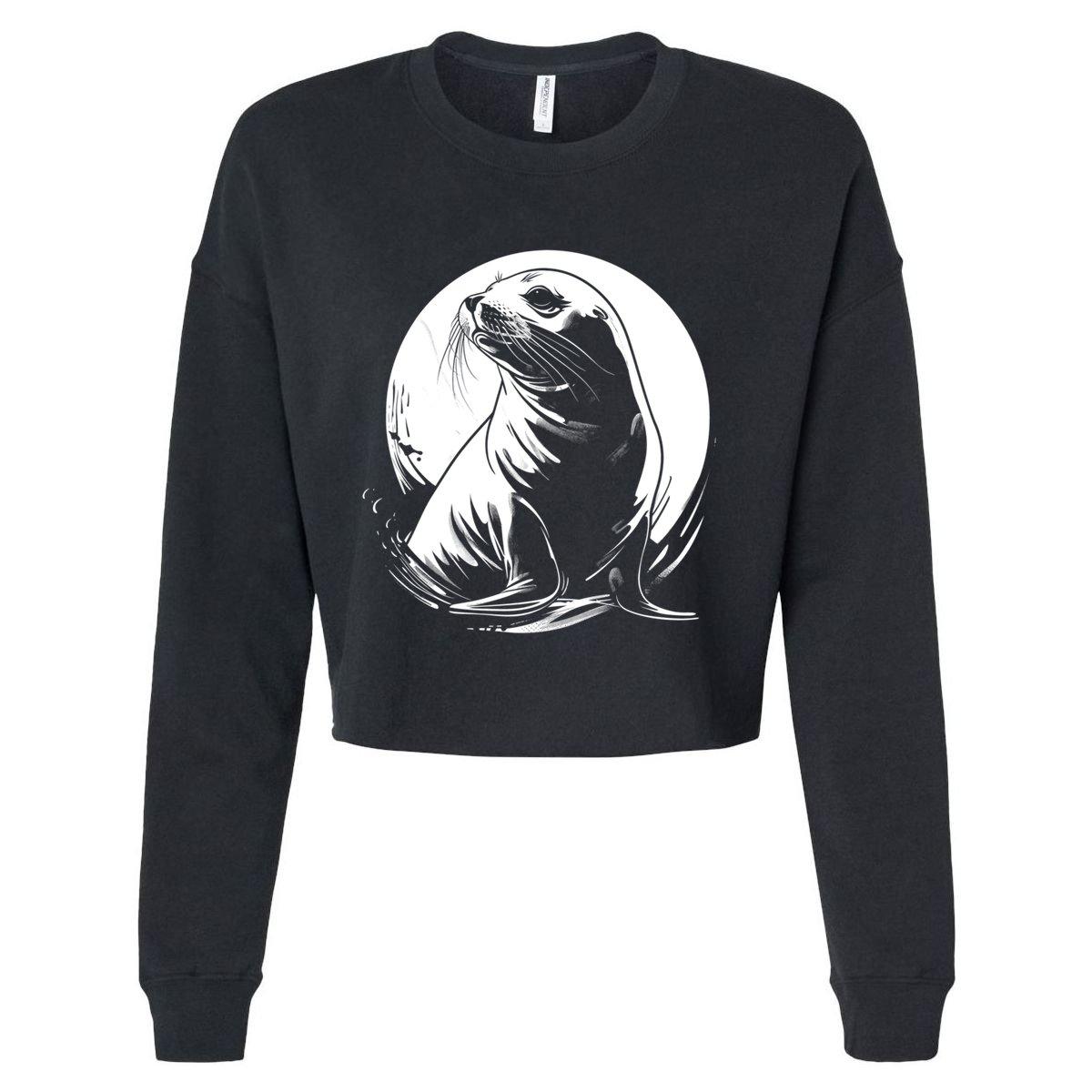 Seal Sea Lion Zookeeper Animal Gift Cropped Pullover Crew