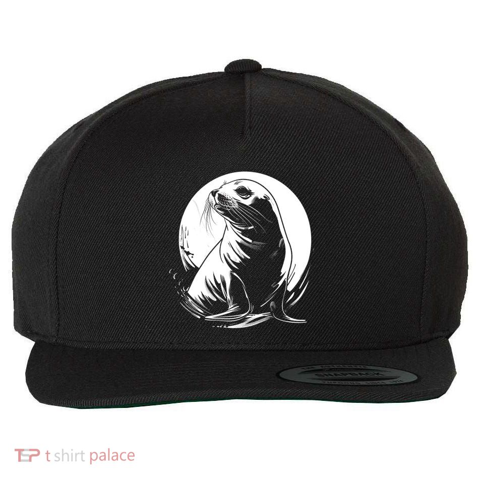 Seal Sea Lion Zookeeper Animal Gift Wool Snapback Cap