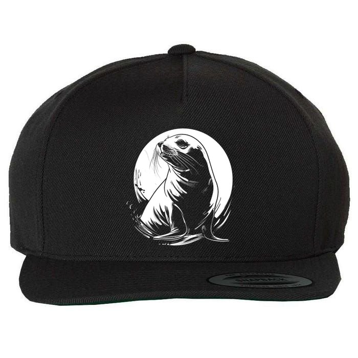 Seal Sea Lion Zookeeper Animal Gift Wool Snapback Cap