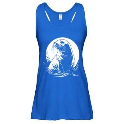 Seal Sea Lion Zookeeper Animal Gift Ladies Essential Flowy Tank