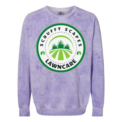 Scruffy Scapes Lawn Care Knoxville Tn Colorblast Crewneck Sweatshirt