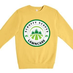 Scruffy Scapes Lawn Care Knoxville Tn Premium Crewneck Sweatshirt