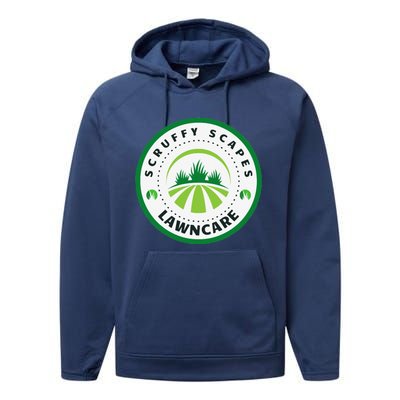 Scruffy Scapes Lawn Care Knoxville Tn Performance Fleece Hoodie