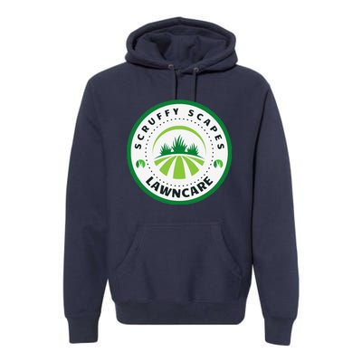 Scruffy Scapes Lawn Care Knoxville Tn Premium Hoodie