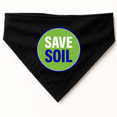 Save Soil Let Us Make It Happen Support Save Soil Movement USA-Made Doggie Bandana